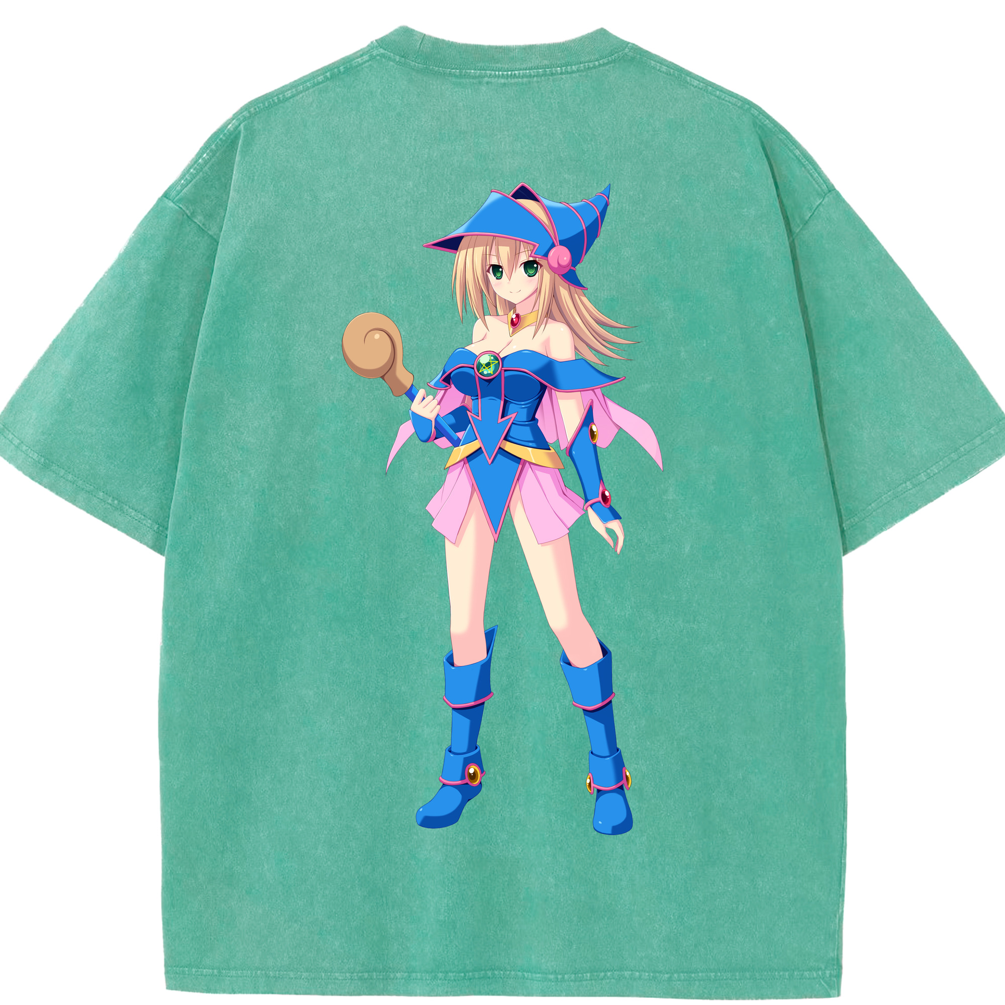 （画像用） 遊☆戯☆王 Yu-Gi-Oh! 綿100% ヴィンテージ風 半袖Tシャツ（背面プリント）